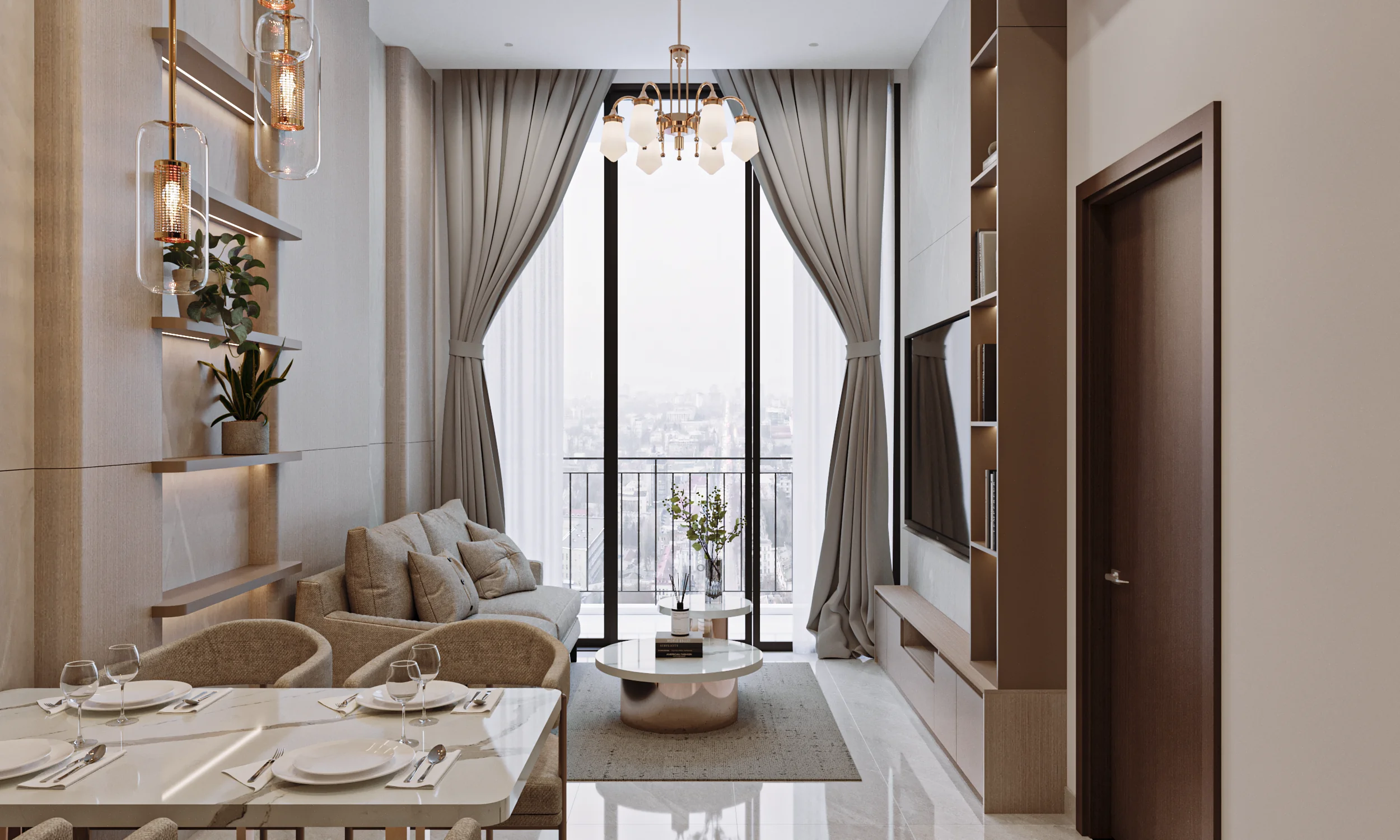 Căn hộ 1 Phòng Ngủ - A1